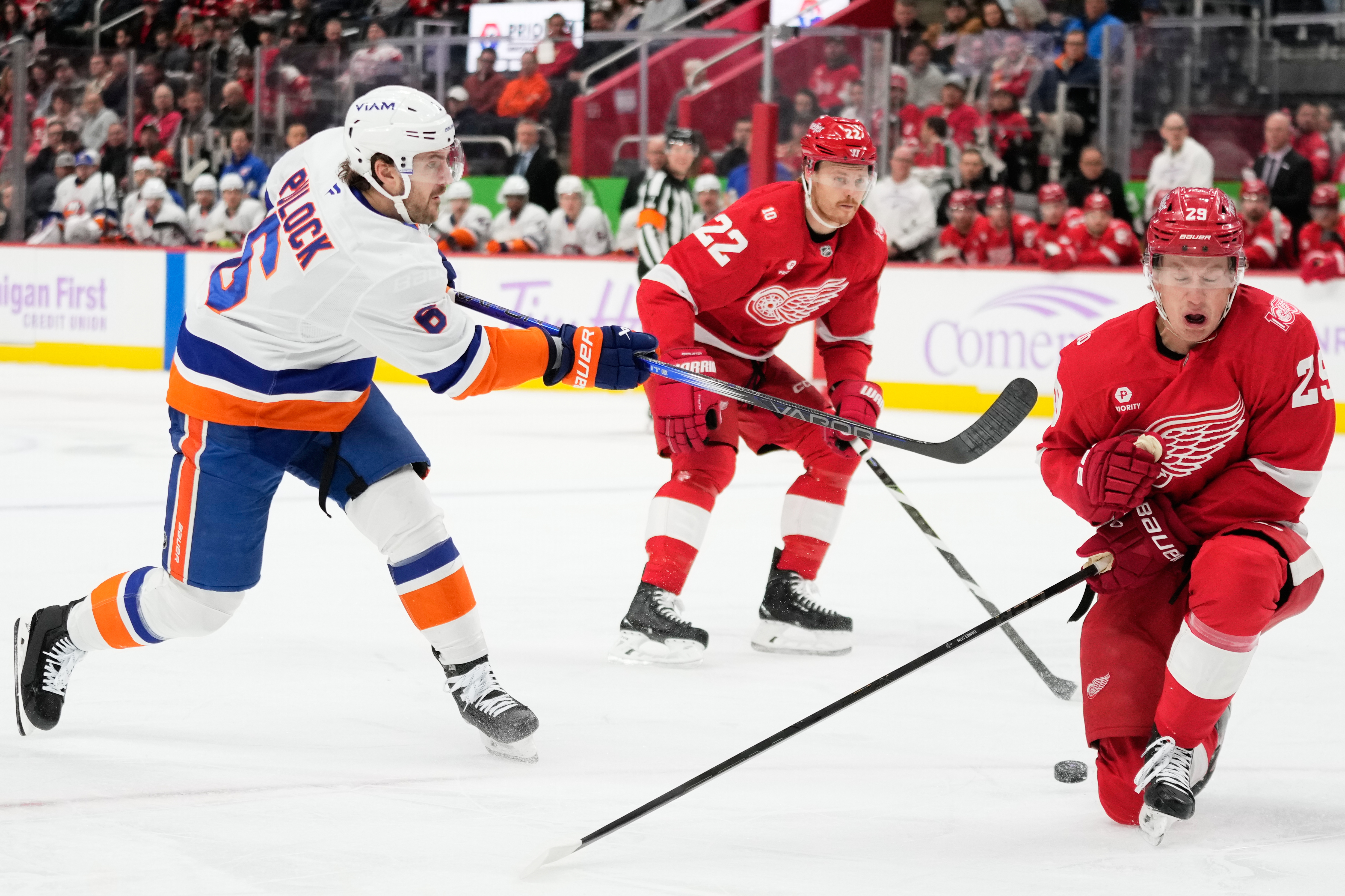 Islanders Red Wings Hockey