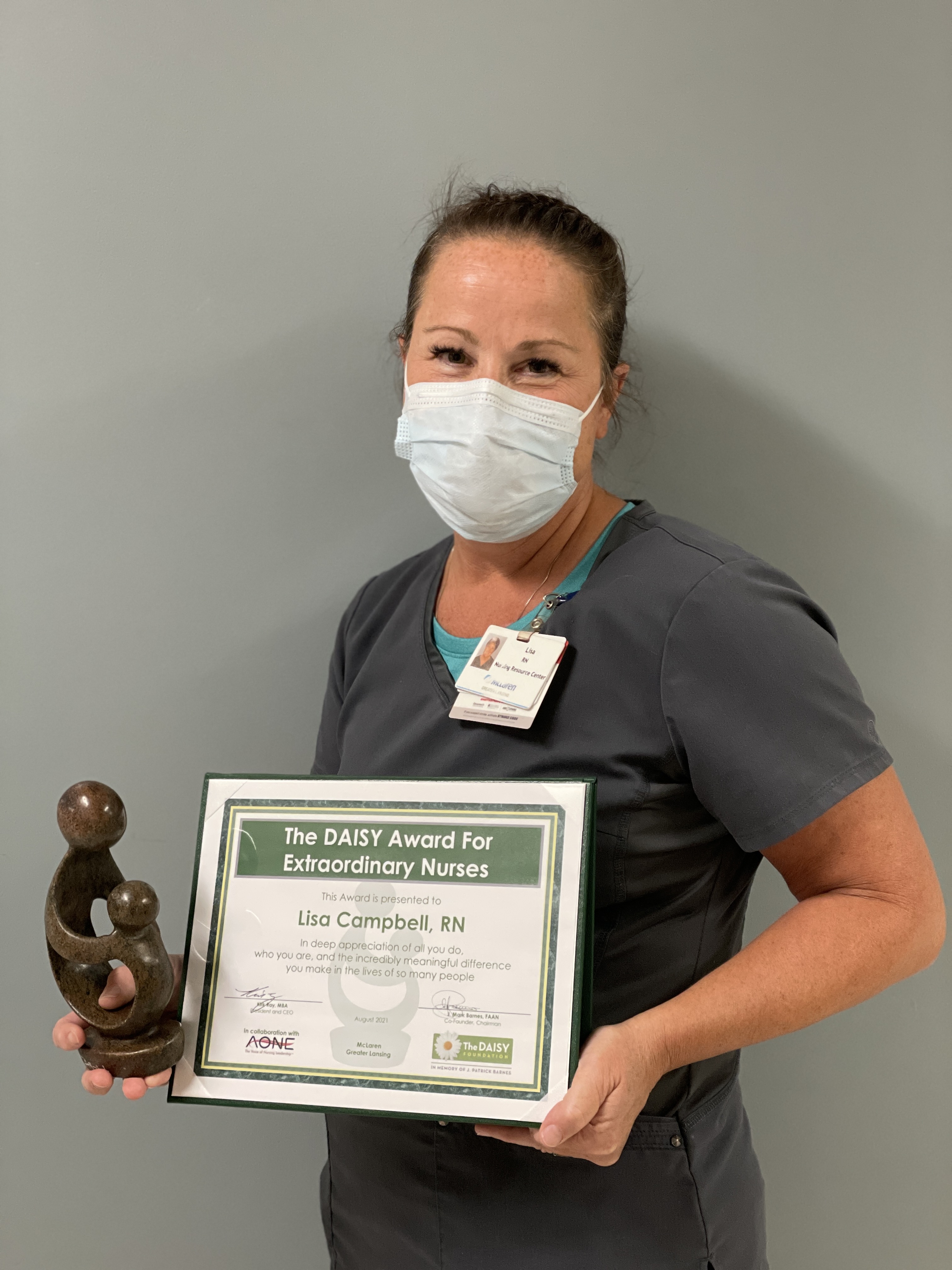 Lisa Campbell receives DAISY Award