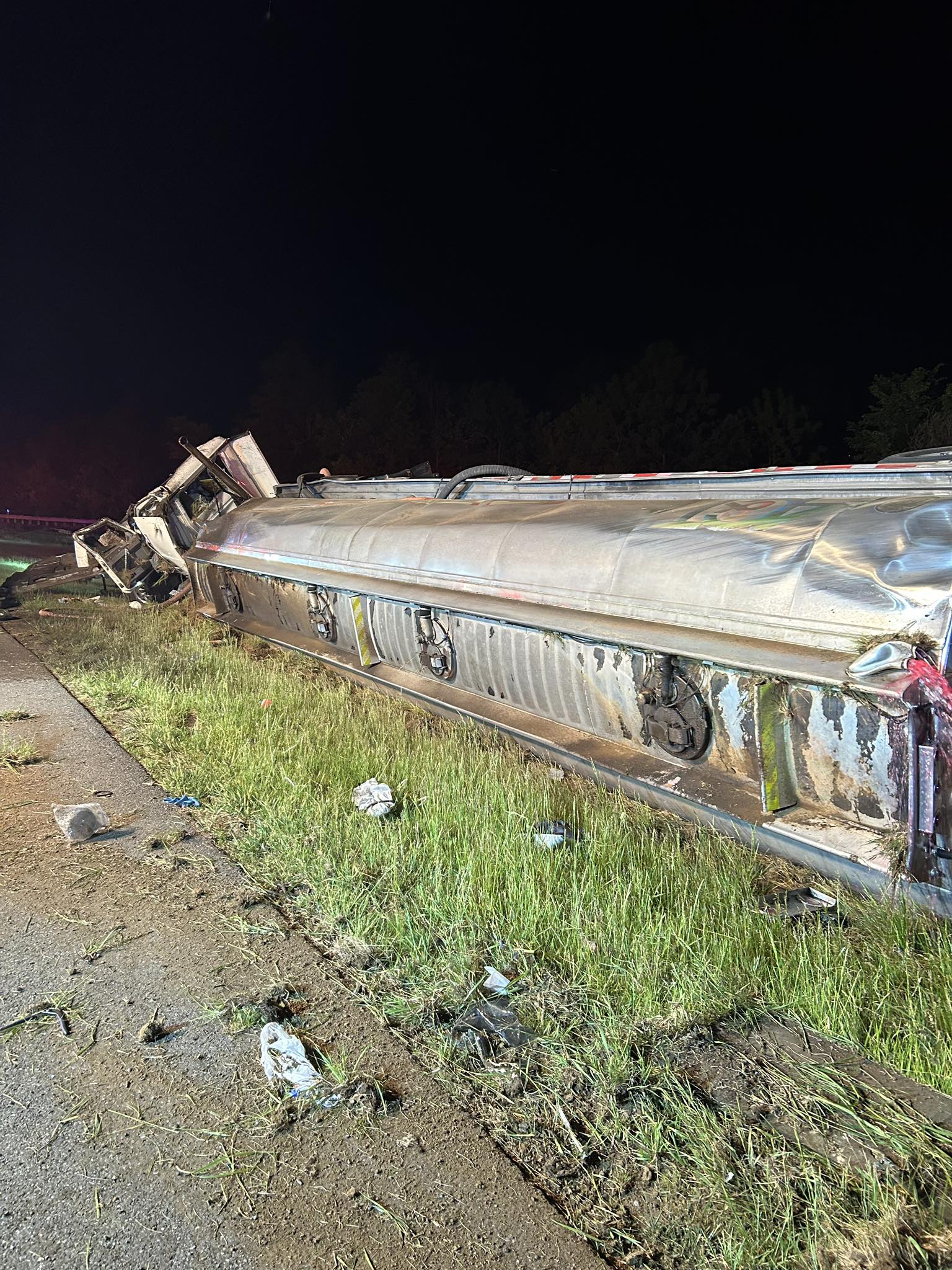 Oil Tanker Rollover 1