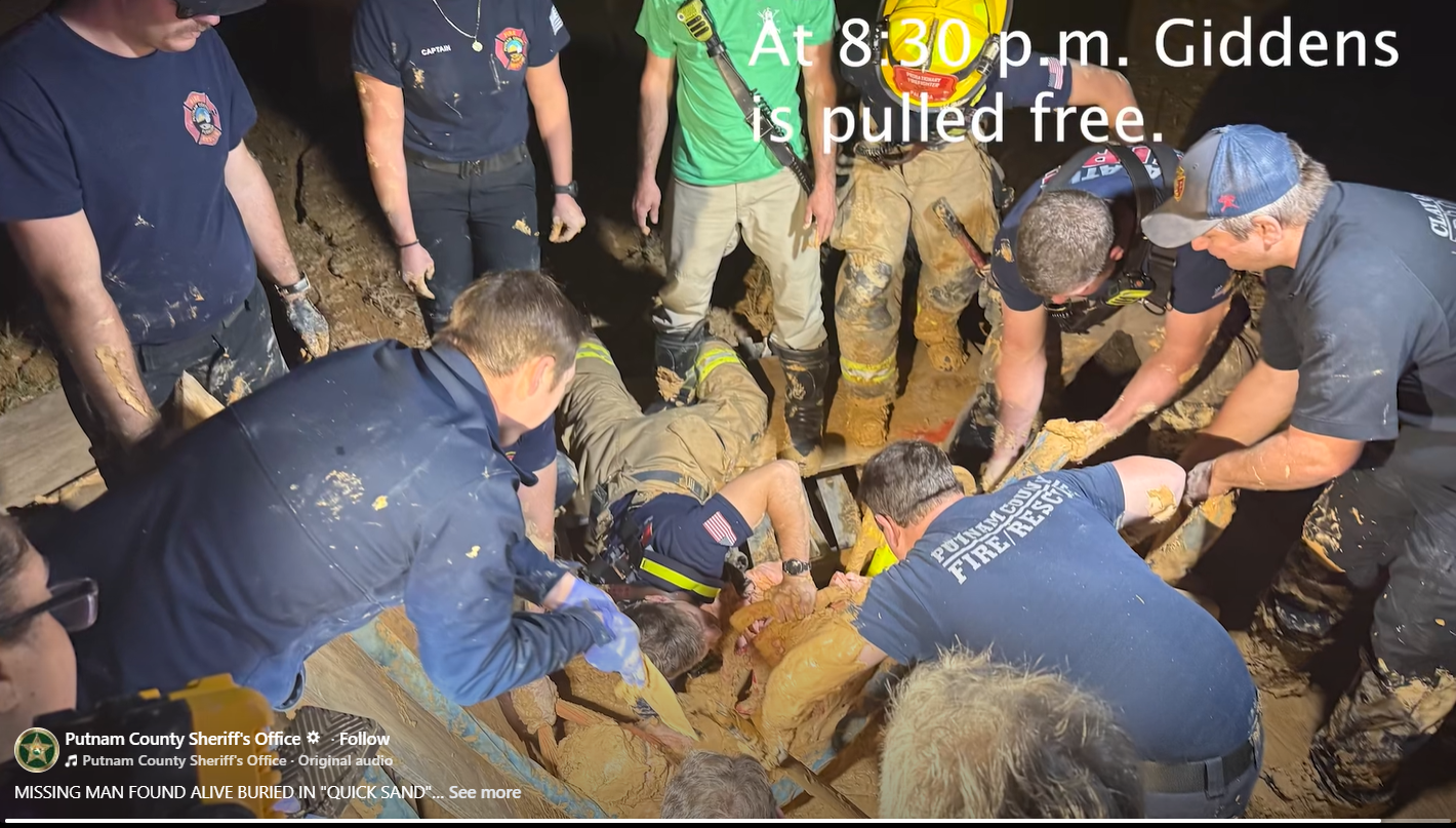 quicksand rescue Putnam County Sheriff's Office