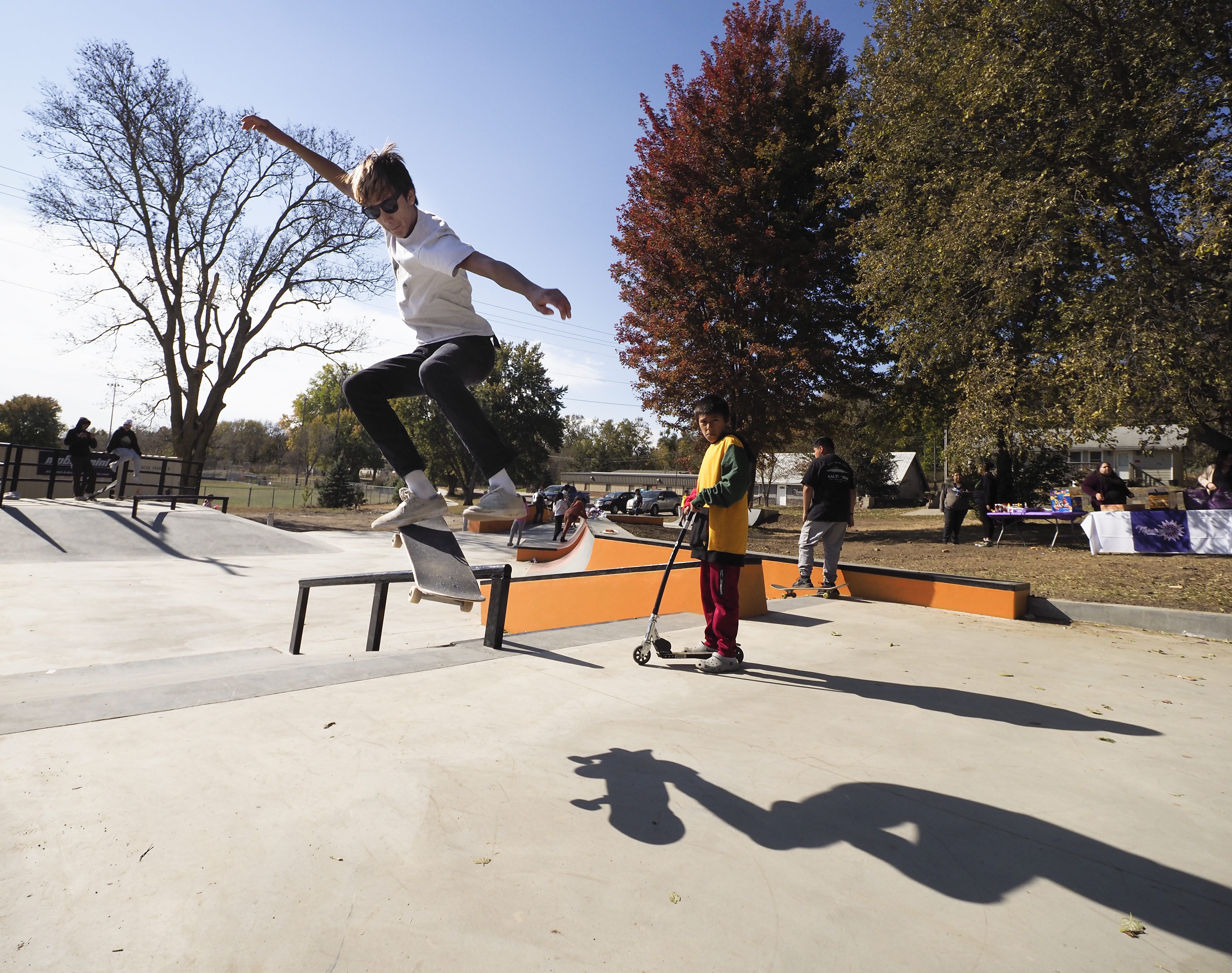 Skate Park dedication in Walt Hill, NE