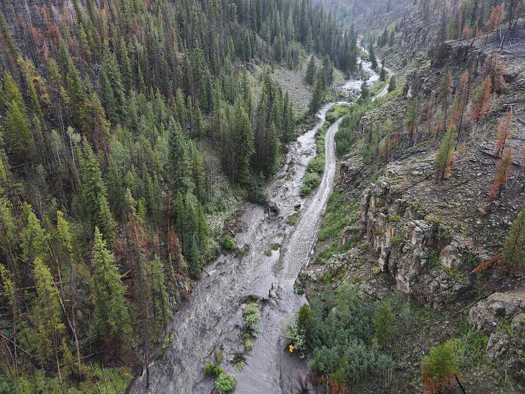 Mudslide along CO 125 July 22 2021