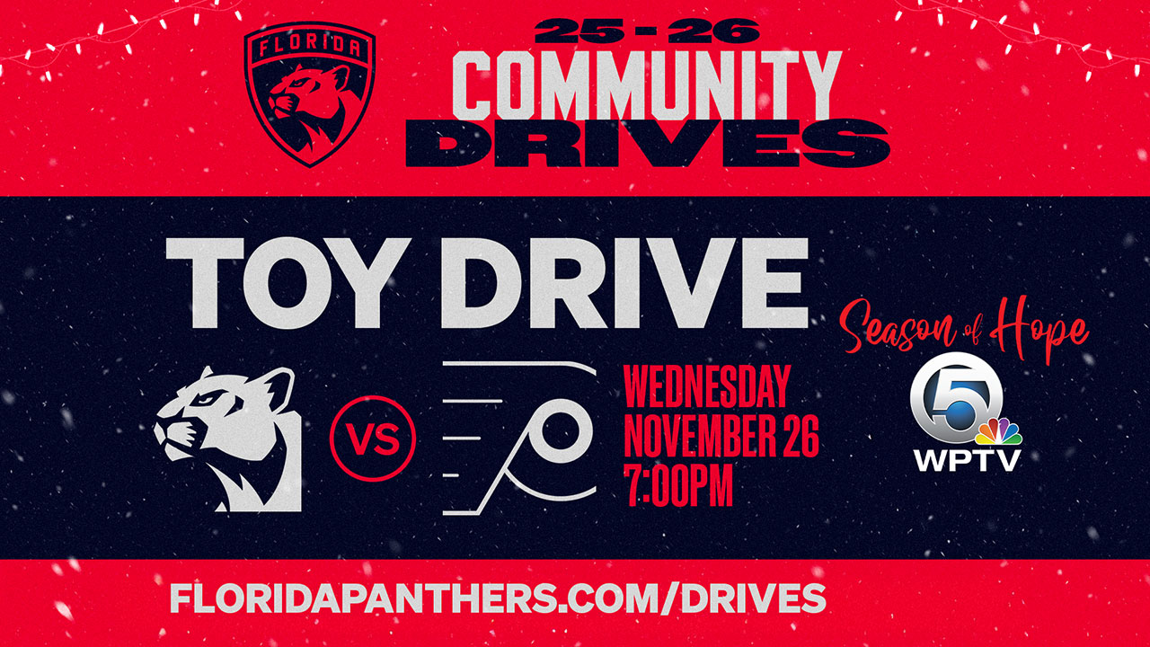 Florida Panthers Toy Drive, Nov. 26, 2025