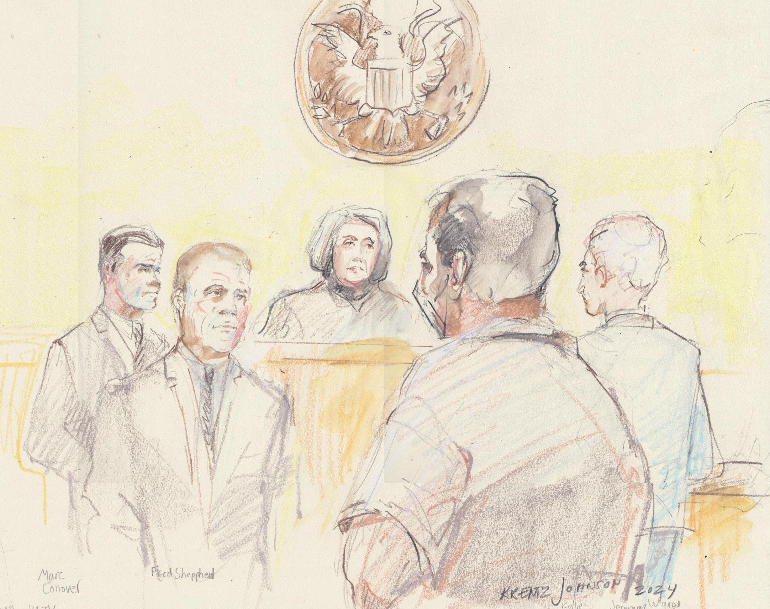 Fat Leonard courtroom sketch