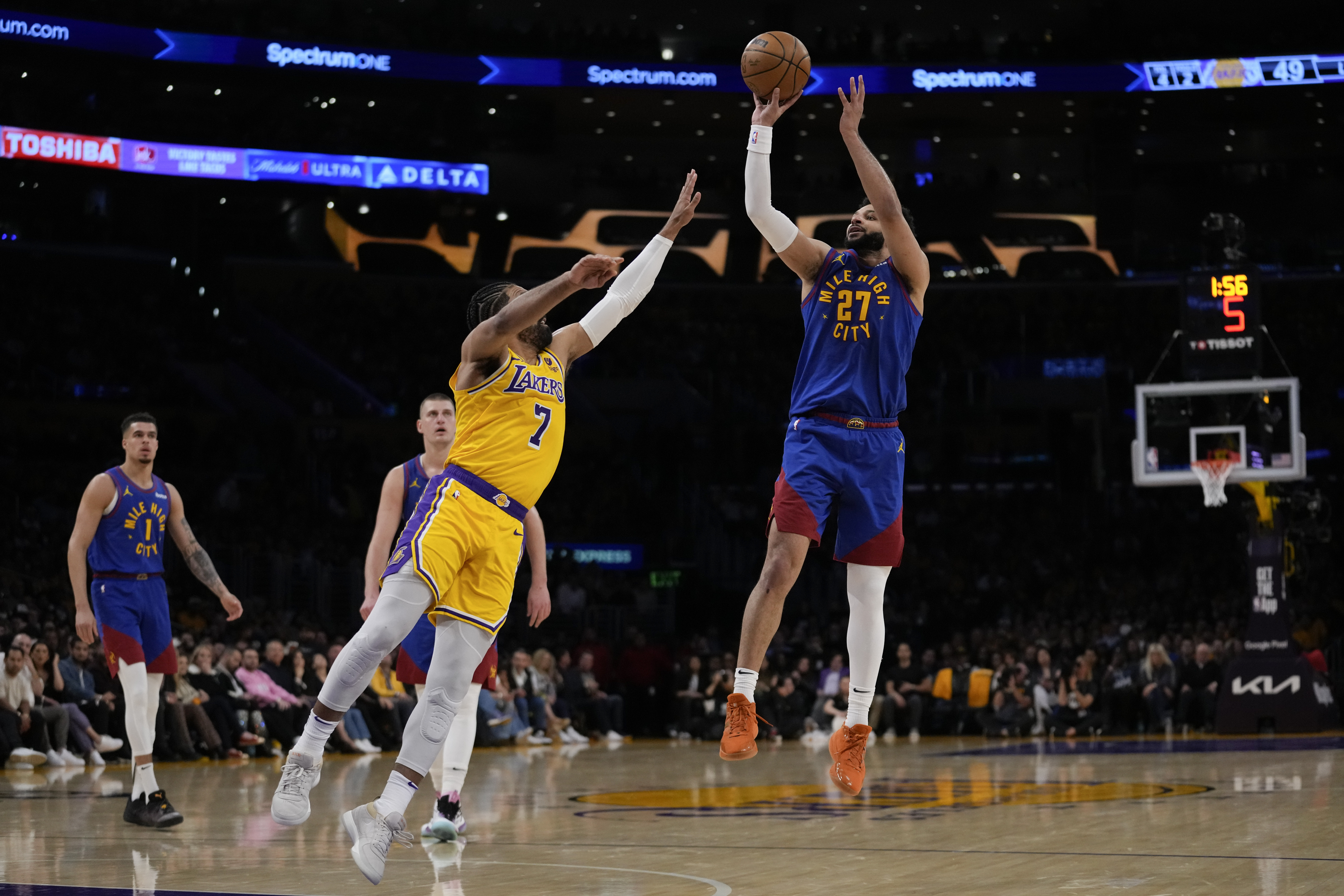 Jamal Murray Nuggets Lakers Basketball Game 3