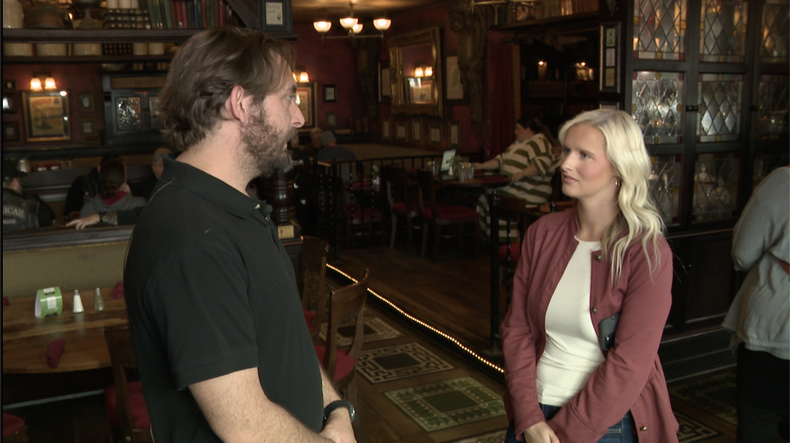 Grant Maxey and Emma Burch