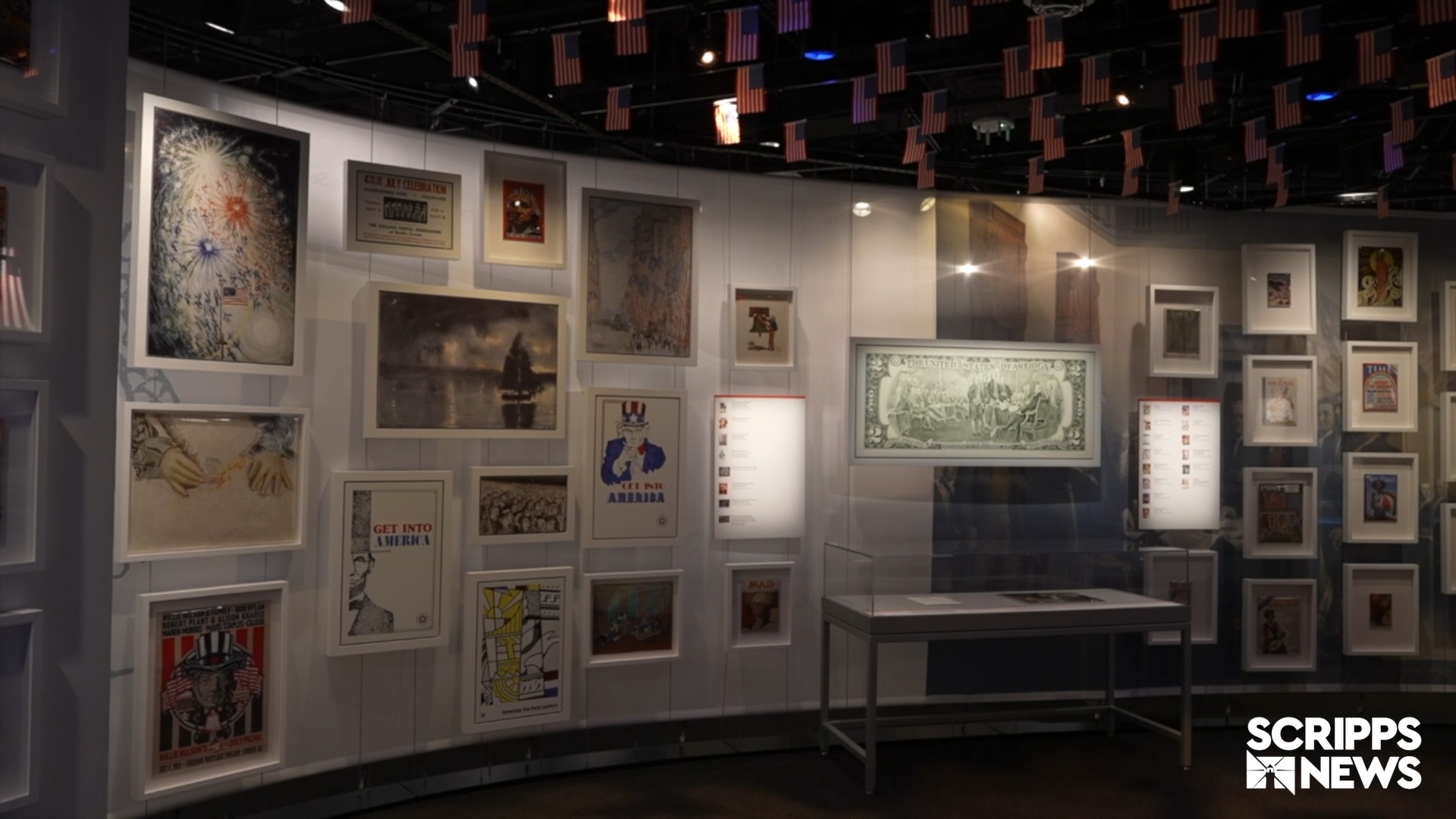 Declaration of Independence exhibit at the National Archives