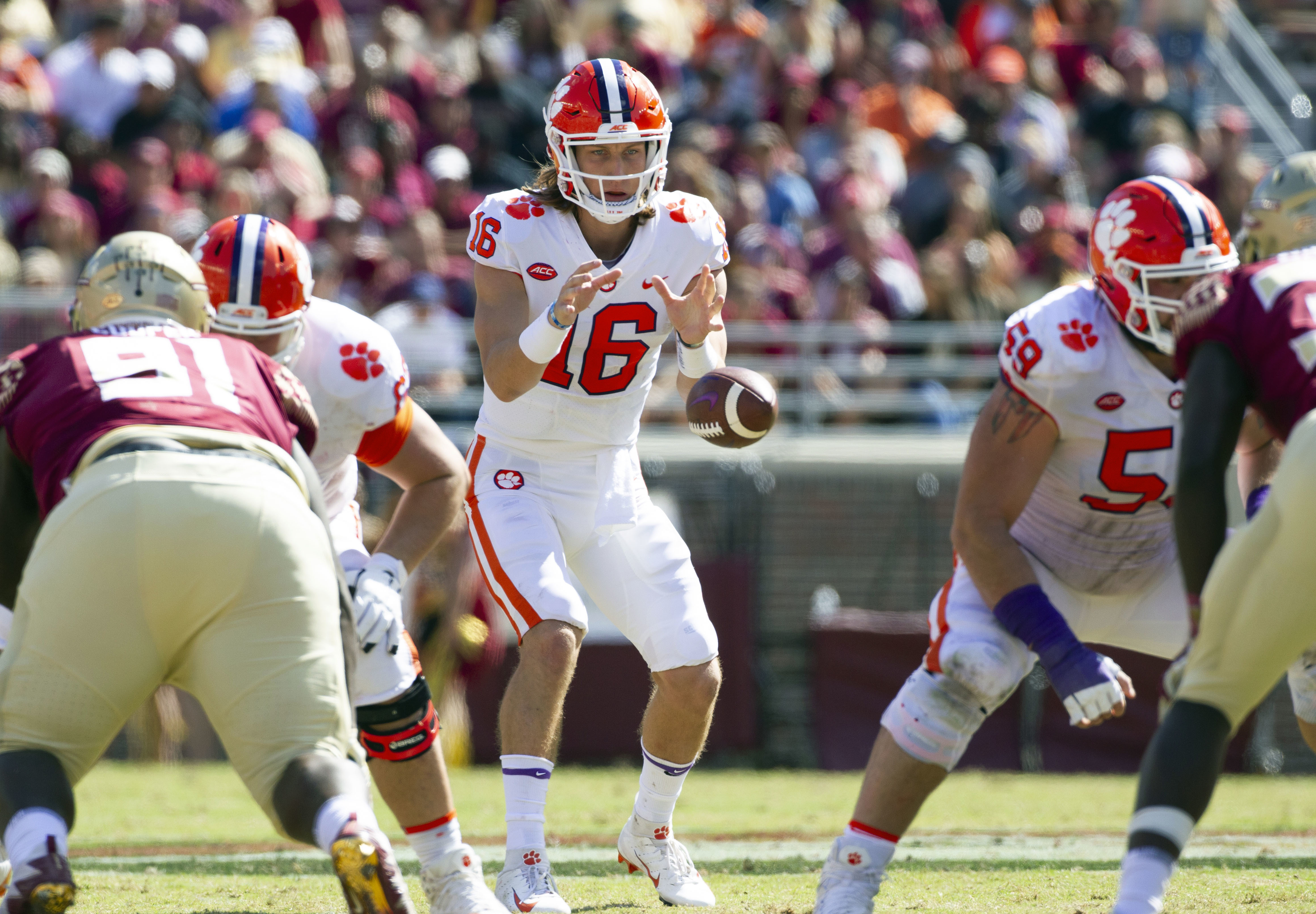 Clemson Tigers QB Trevor Lawrence vs. Florida State Seminoles in 2018