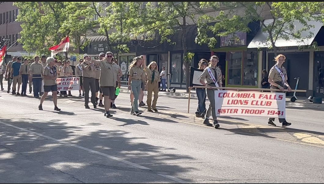 Boy Scouts parade through downtown Great Falls