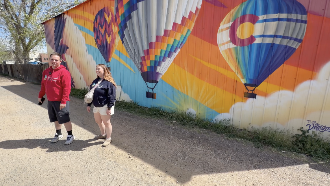 Seth and Eliese Varner visiting Erie Colorado