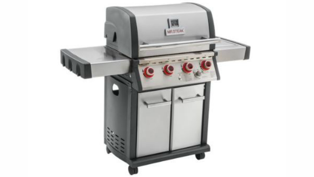 MR. STEAK four burner gas patio grill