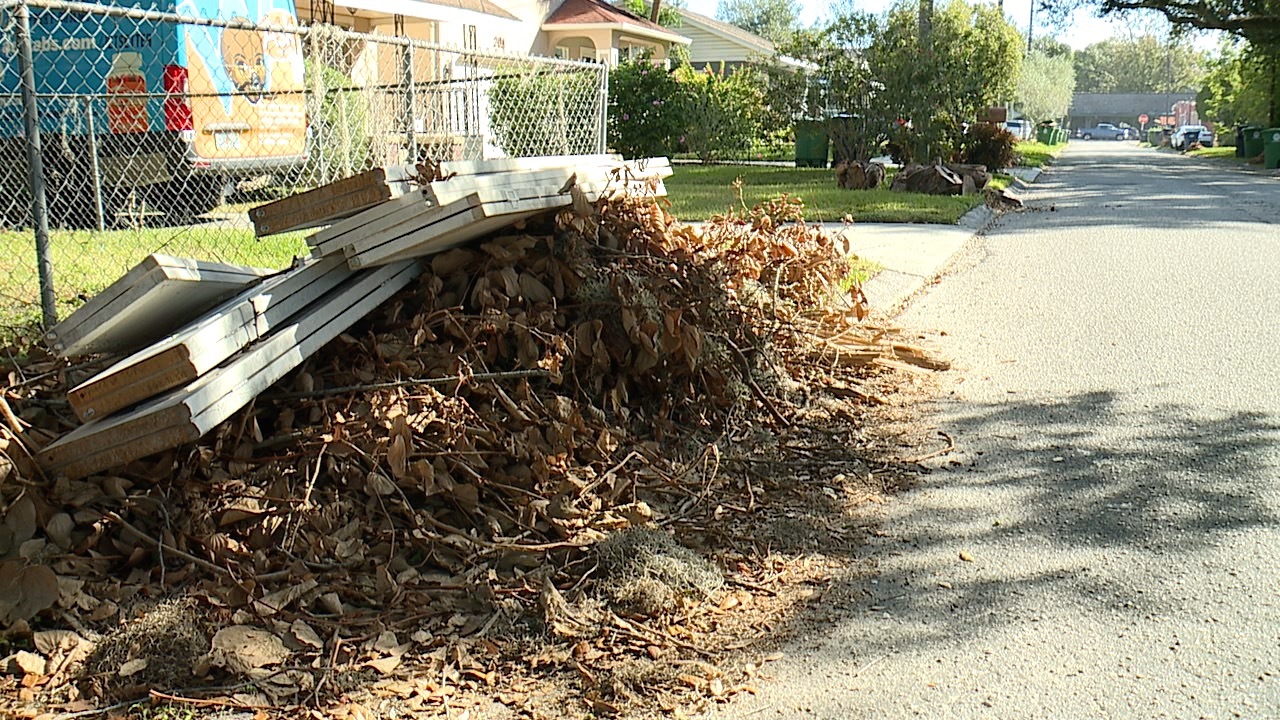 Ian debris in Seminole Heights in Tampa