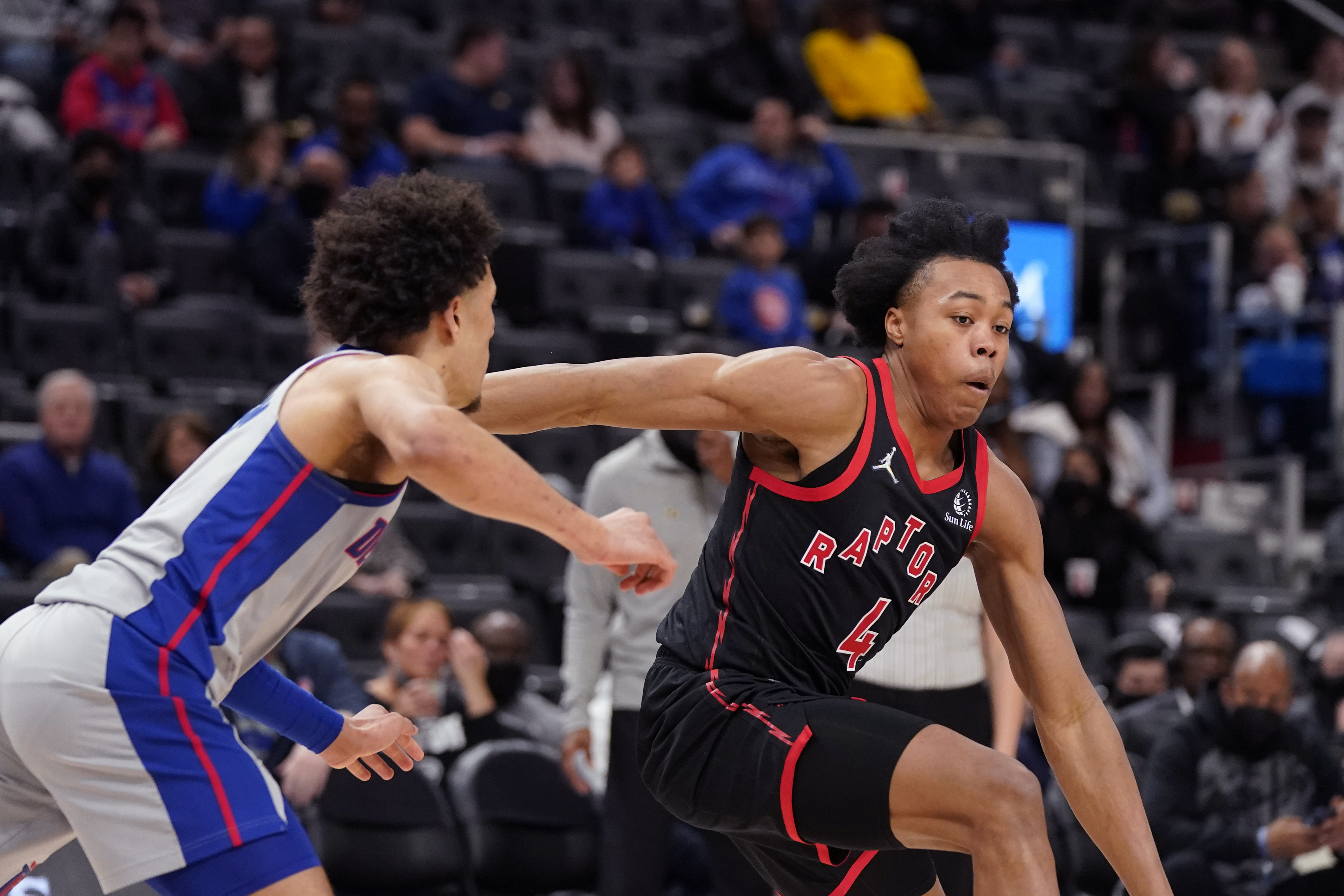 Cade Cunningham, Scottie Barnes Raptors Pistons Basketball