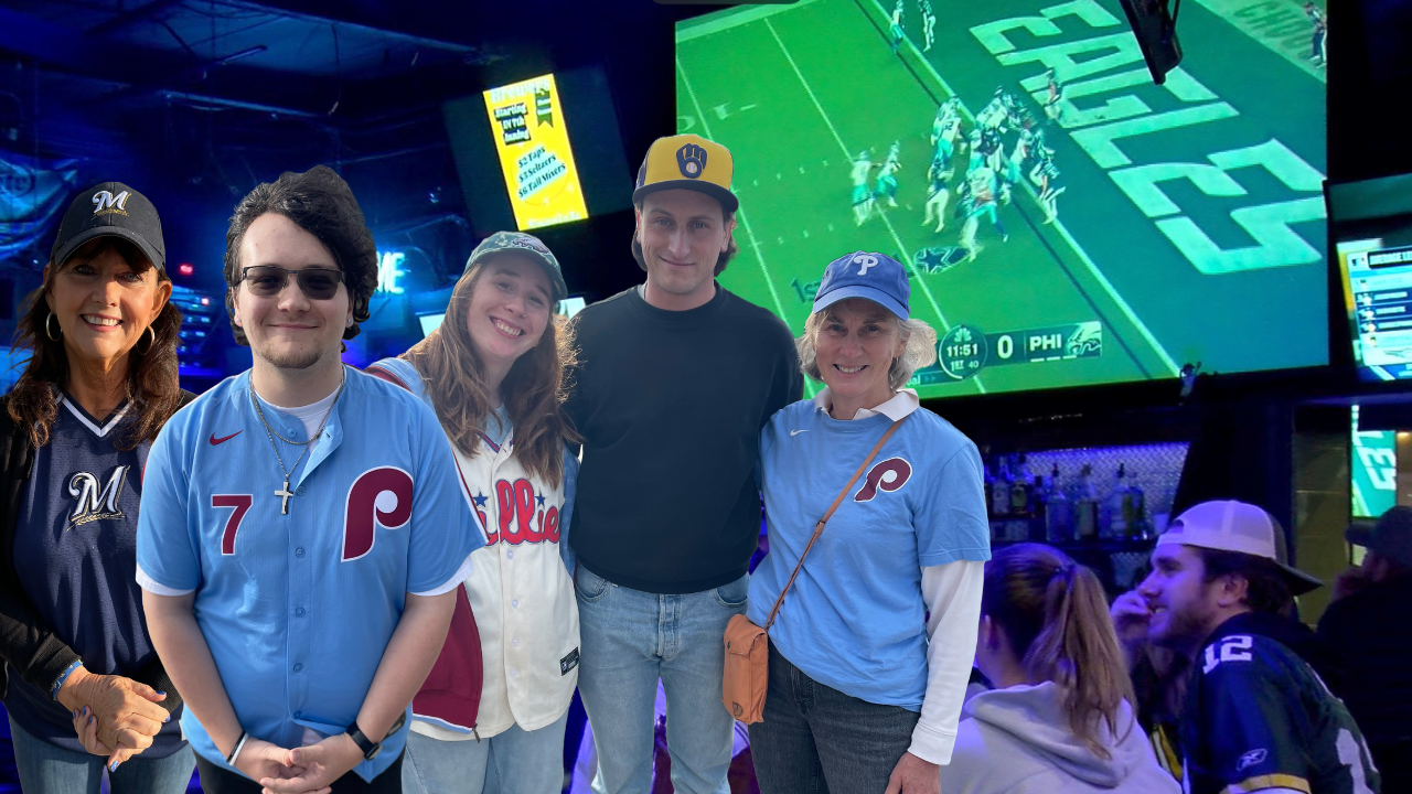 Philadelphia Eagles fans visiting Milwaukee for baseball got double excitement as NFL season kicked off