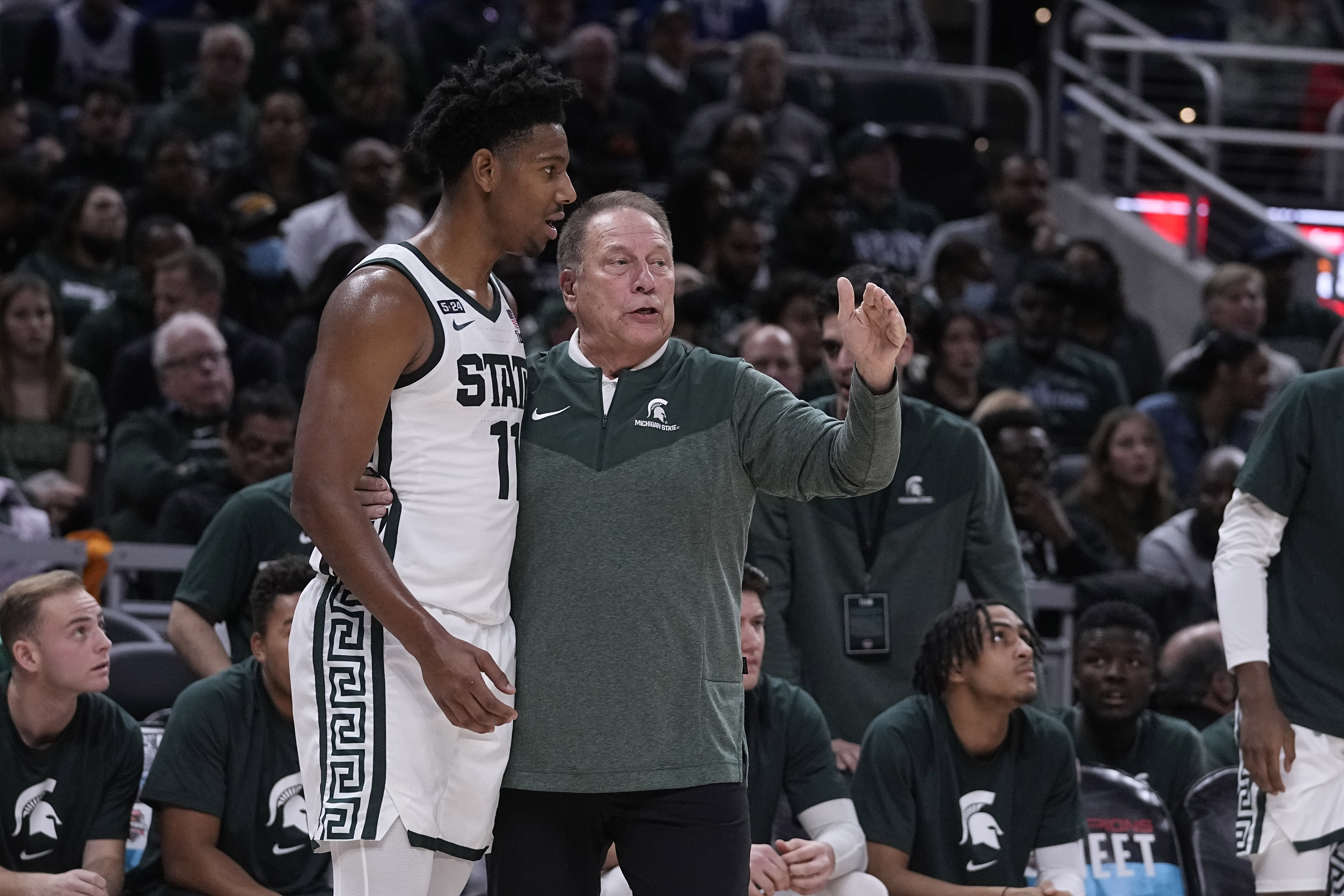 AJ Hoggard, Tom Izzo Michigan St Kentucky Basketball