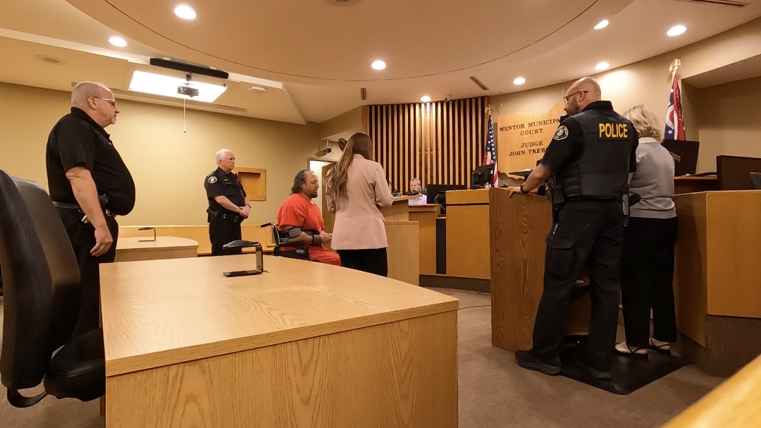 Mentor standoff arraignment