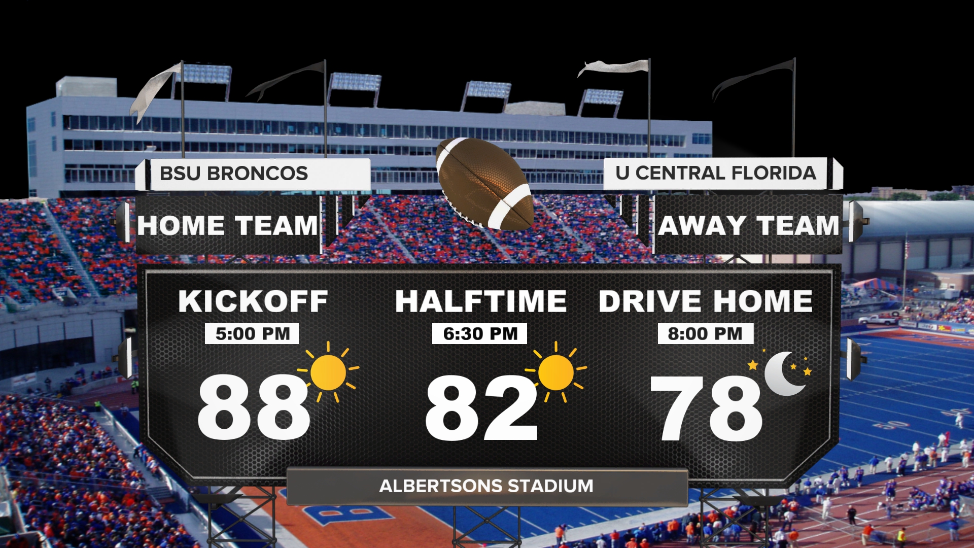 BSU Broncos Home Opener