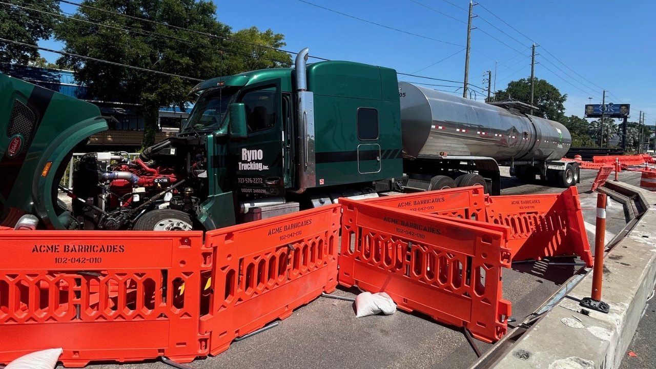 Semi crash