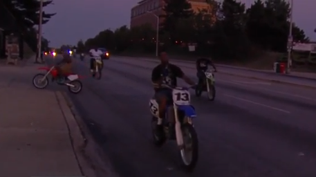 Dirt bike riders in Baltimore