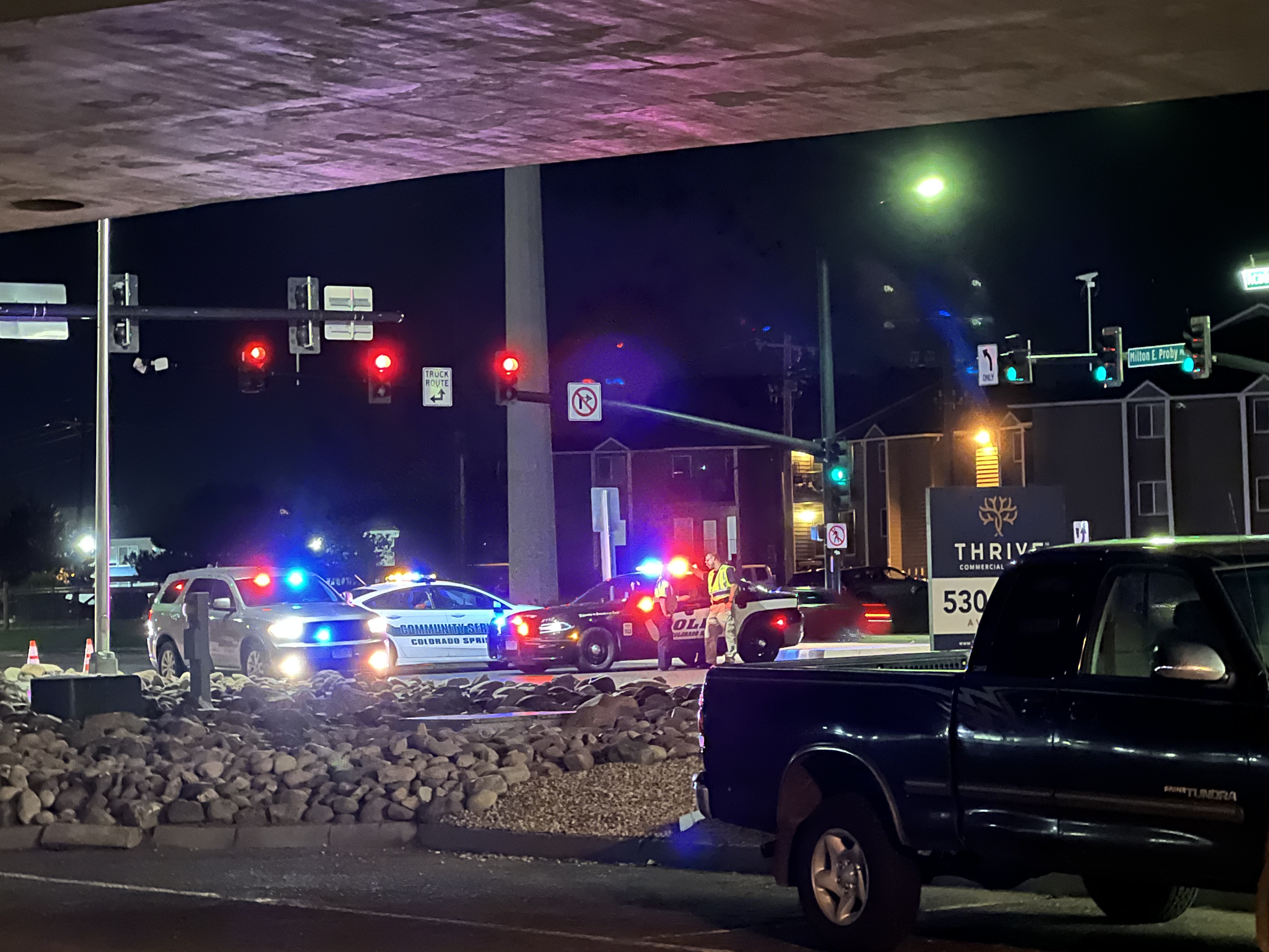 CSPD Responding to a deadly crash on South Academy at Drennan
