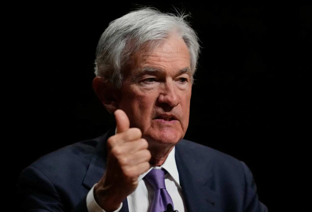 Federal Reserve Chair Jerome Powell addresses students at Harvard University, March 30, 2026, in Cambridge, Mass.
