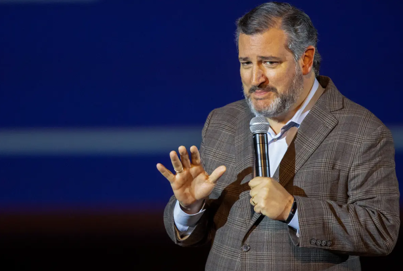 U.S. Sen. Ted Cruz, R-Texas, speaks at a rally in support of Oklahoma Gov. Kevin Stitt in Oklahoma City on Nov. 1, 2022. 