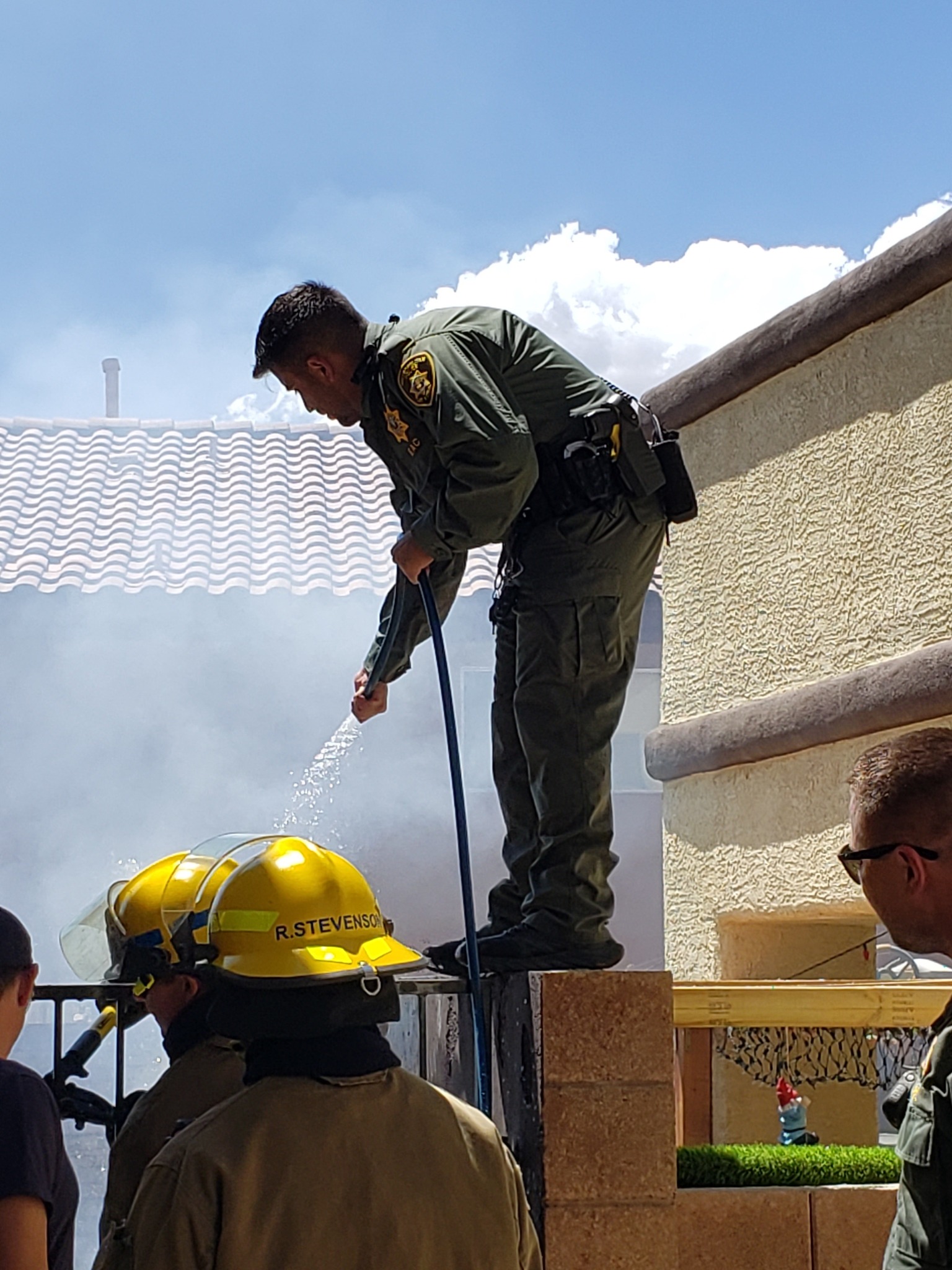 LVMPD puts out fire
