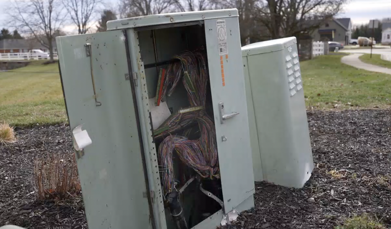 Telecommunications box in Lebanon