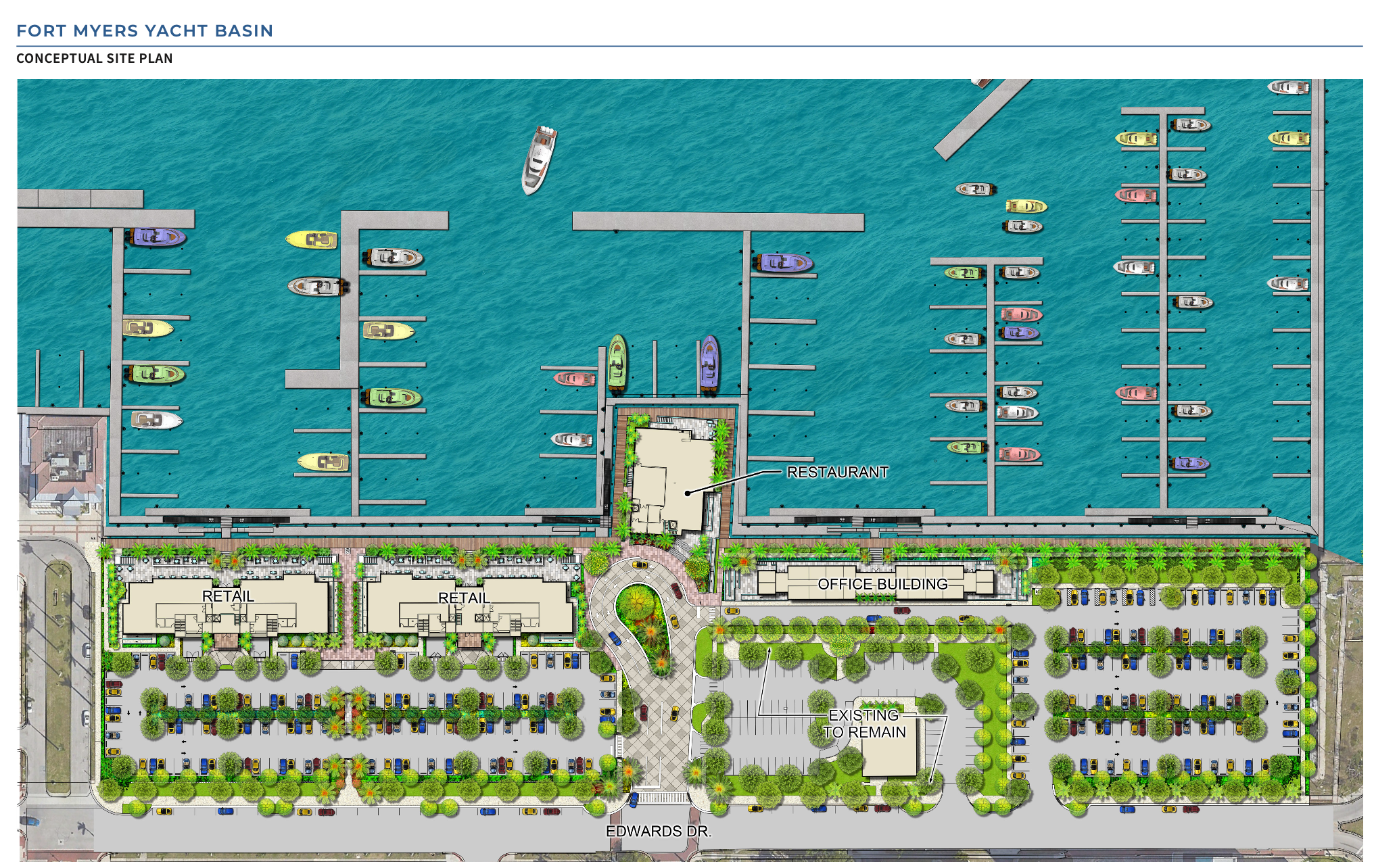 fort myers yacht basin concept rendering