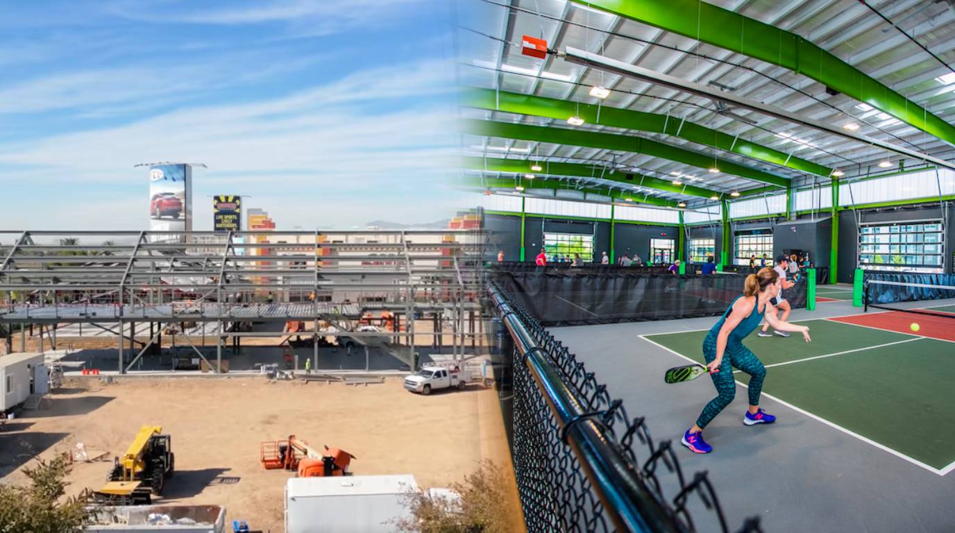 Chicken N Pickle: entertainment complex with a restaurant pickleball courts breaks ground at Westgate in Glendale, Arizona 