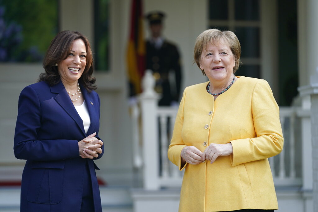 Kamala Harris, Angela Merkel