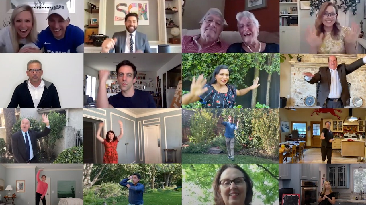 ‘The Office’ cast reunites to recreate show’s wedding dance for couple married over Zoom