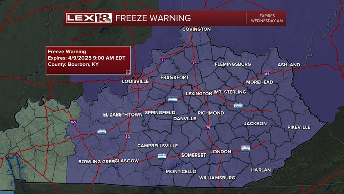 Freeze warning