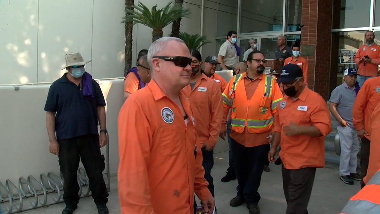 City Workers Seek Pandemic Bonus, Bakersfield, September 15, 2021