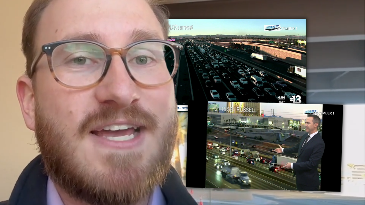 Contractor delays caused I-15 lane closures to extend past 6 a.m. Monday, creating traffic nightmare during Las Vegas morning commute. 