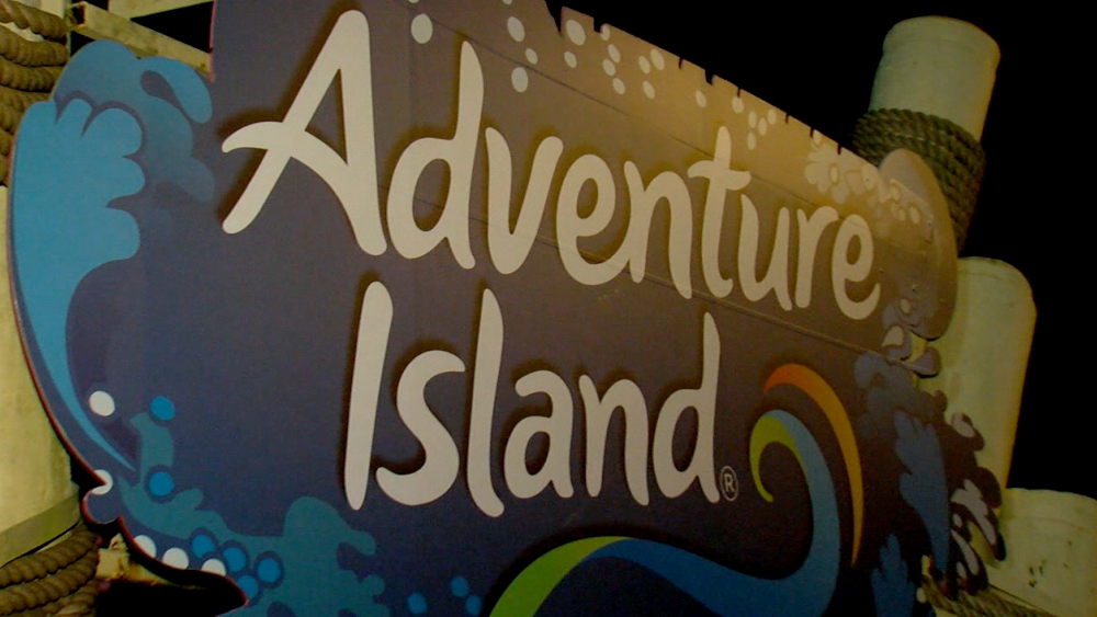 Adventure Island sign