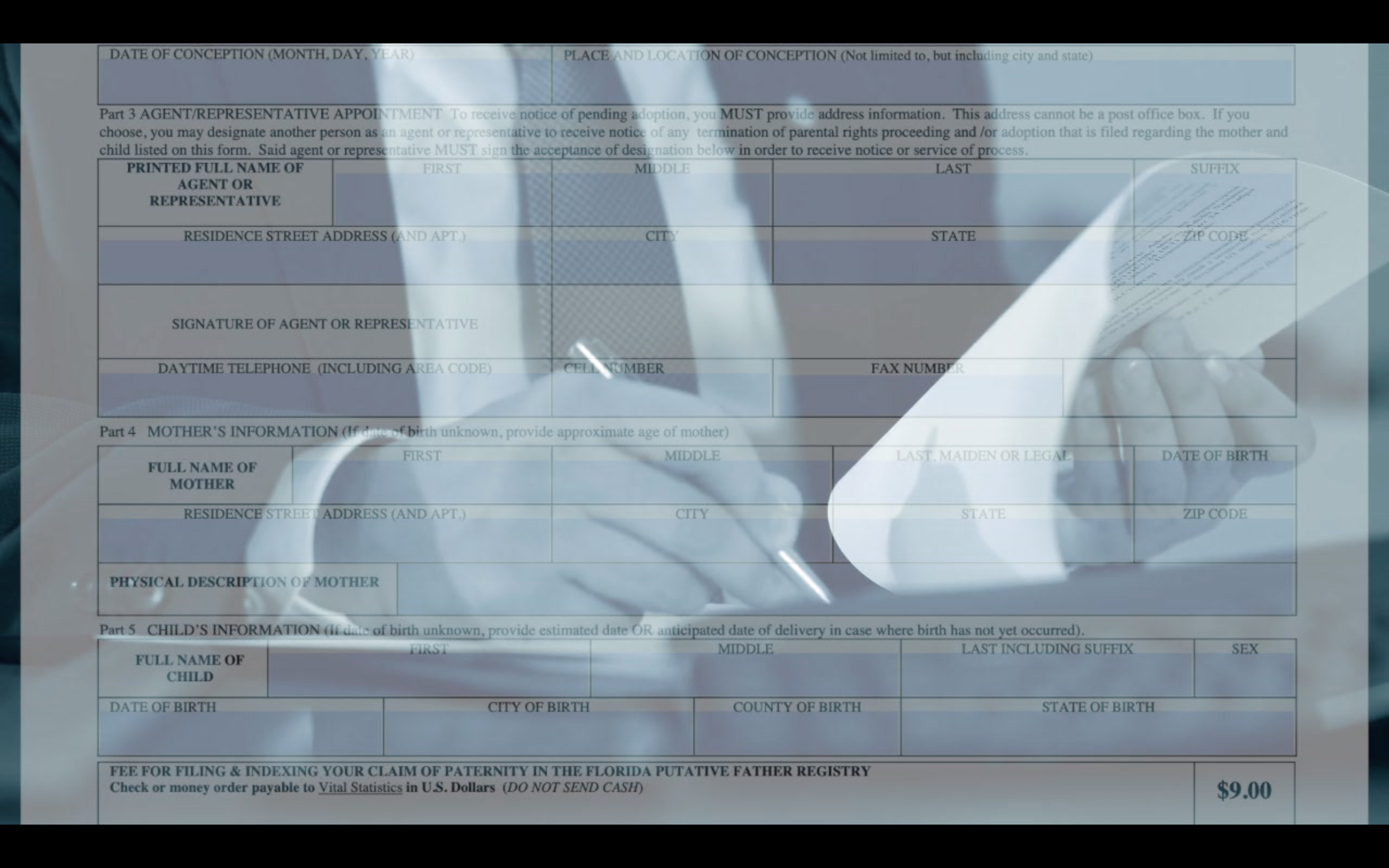 Florida Putative Father's Registry