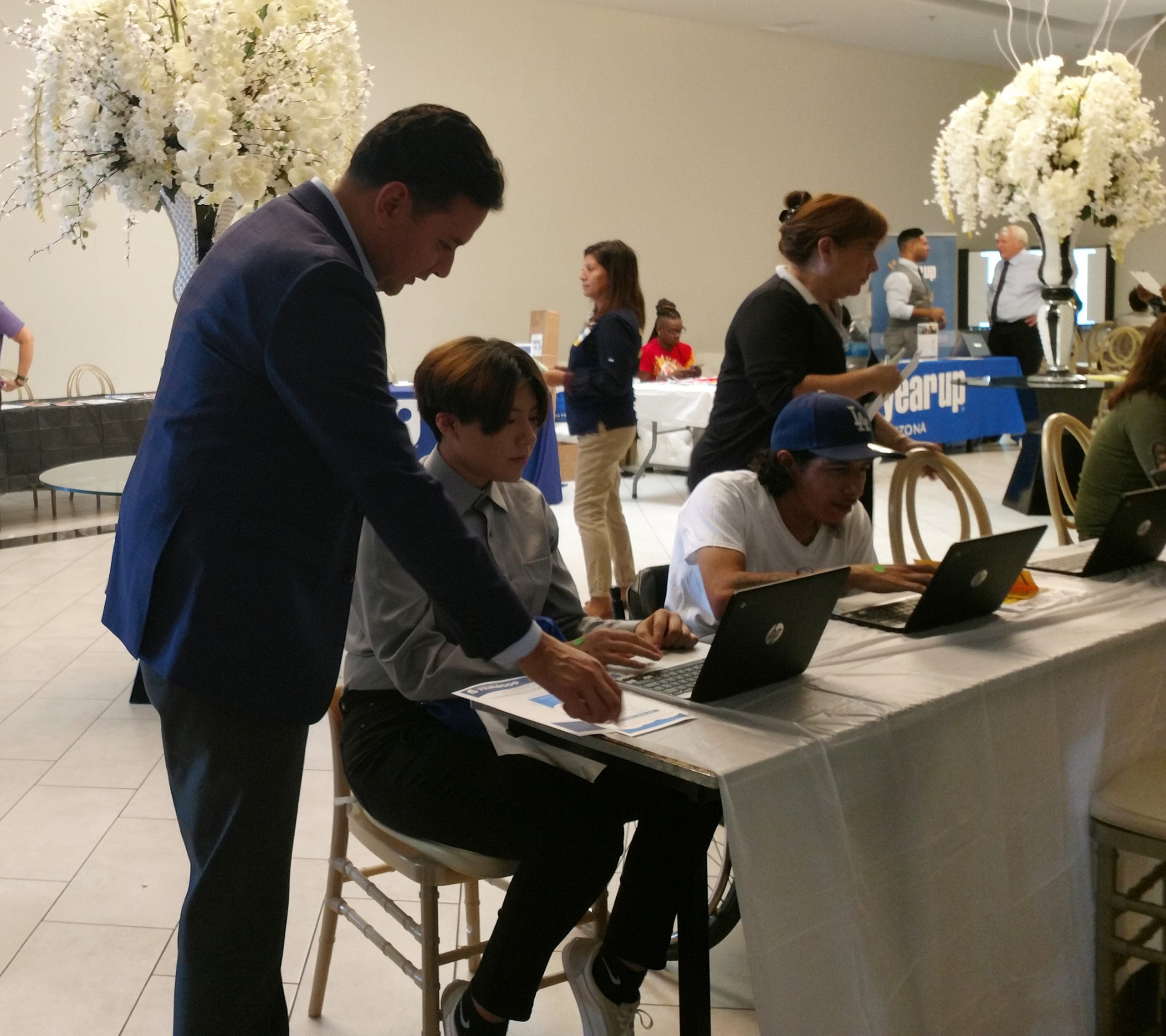 Latinos voting census job fair