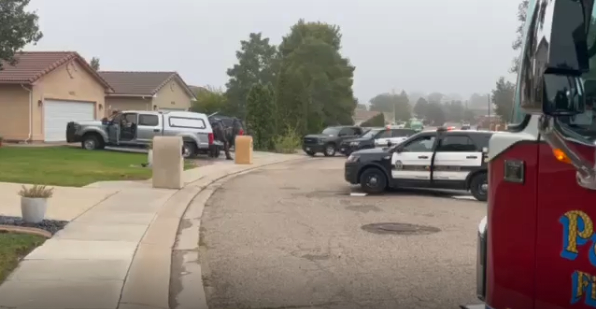 Pueblo County Police and SWAT at Cotter's House