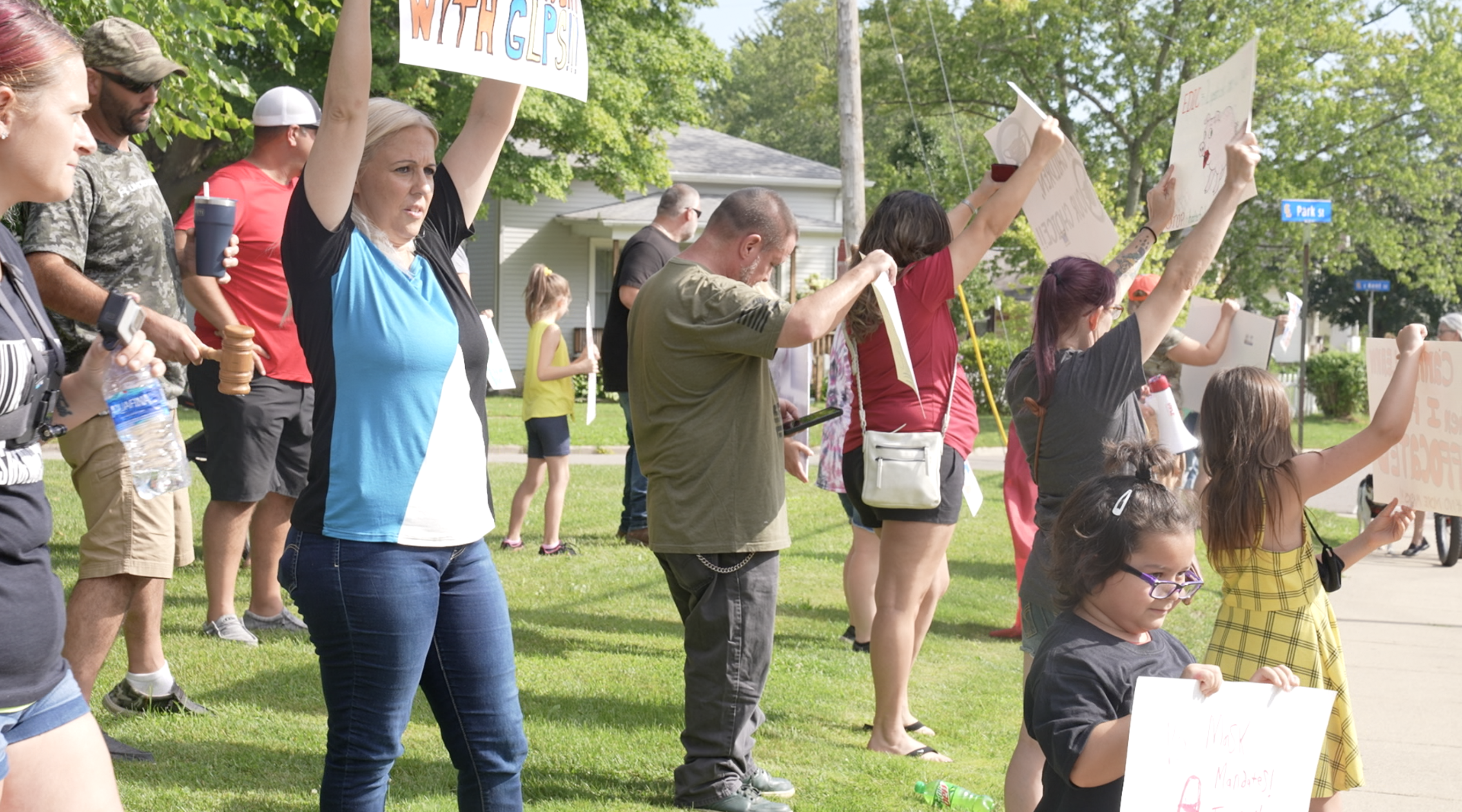 Anti-mask mandate protest