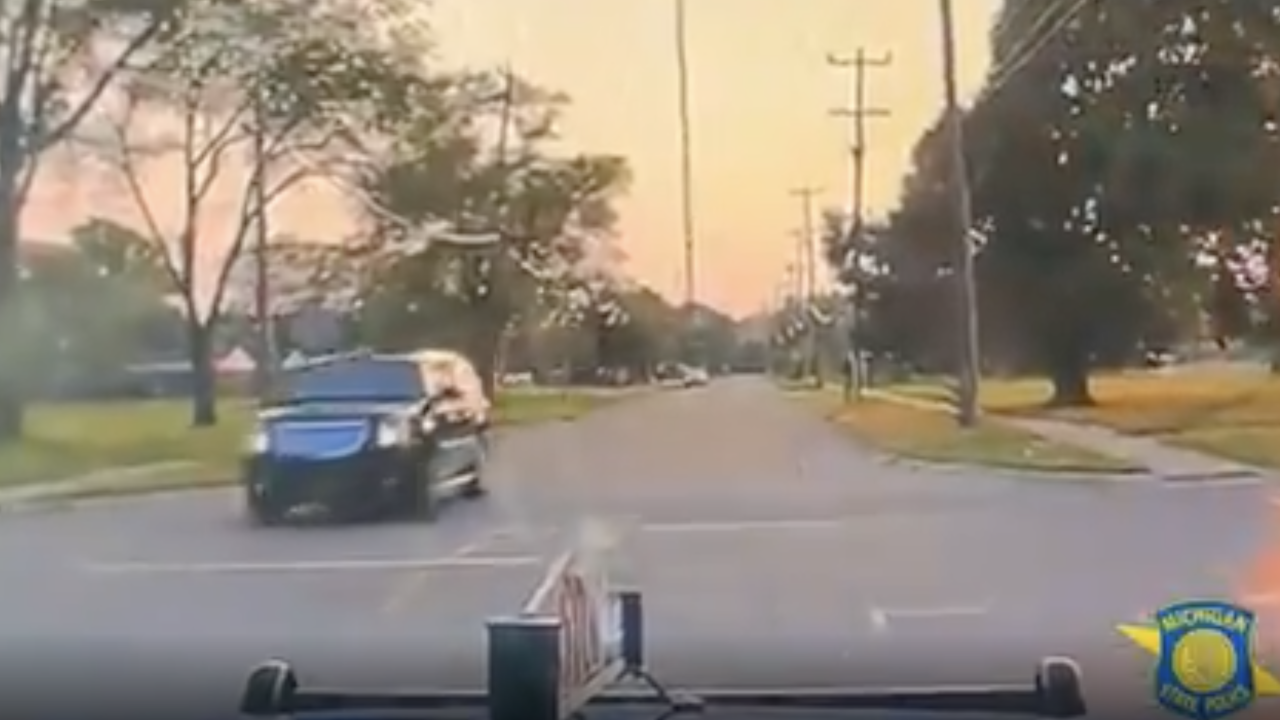Michigan State Police Dash Camera footage of drunk driver