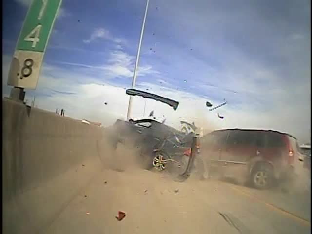 CSP Trooper nearly hit by another vehicle while performing traffic stop on I-25