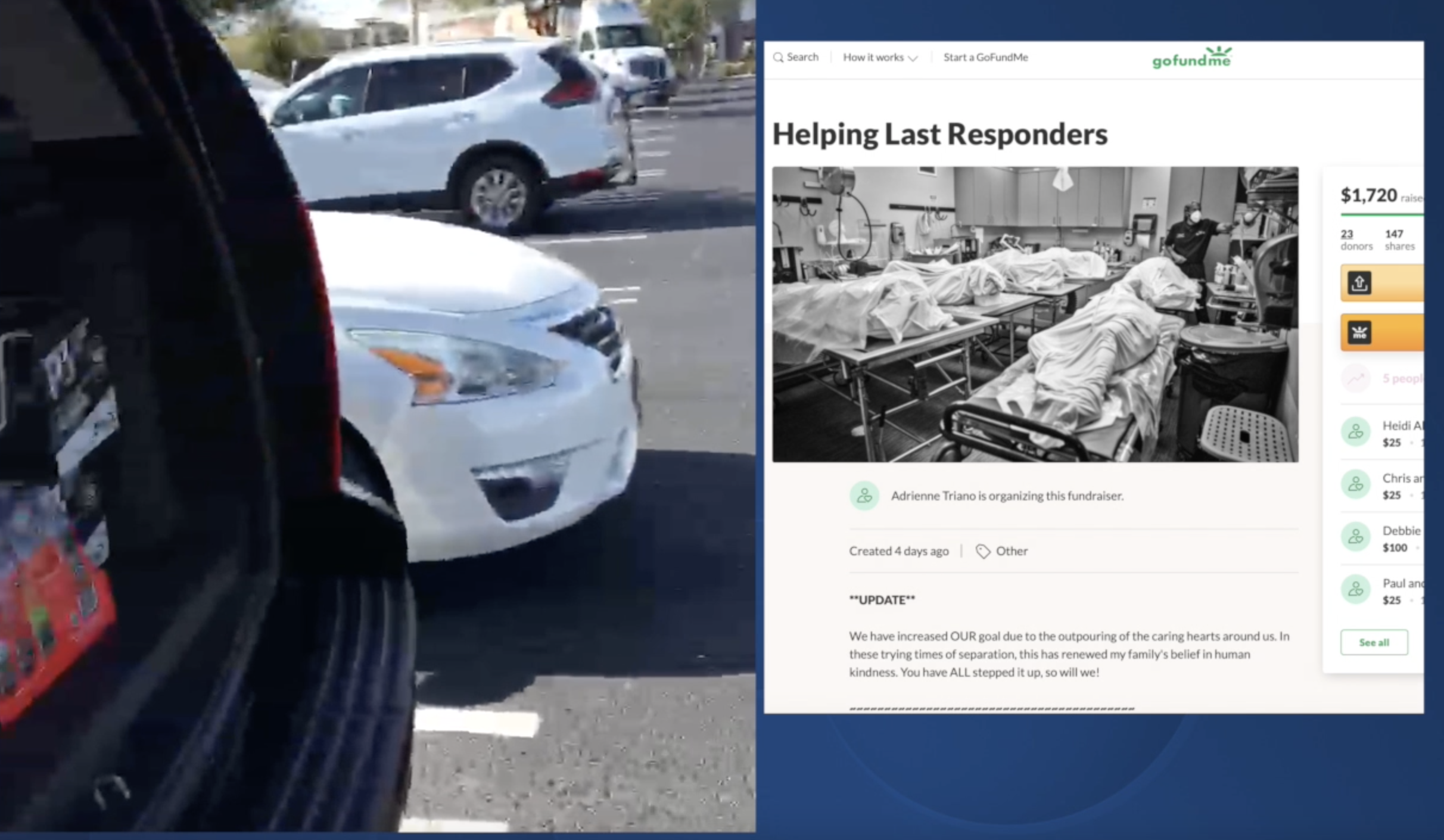 Adrienne Trianno delivering hope to COVID last responders