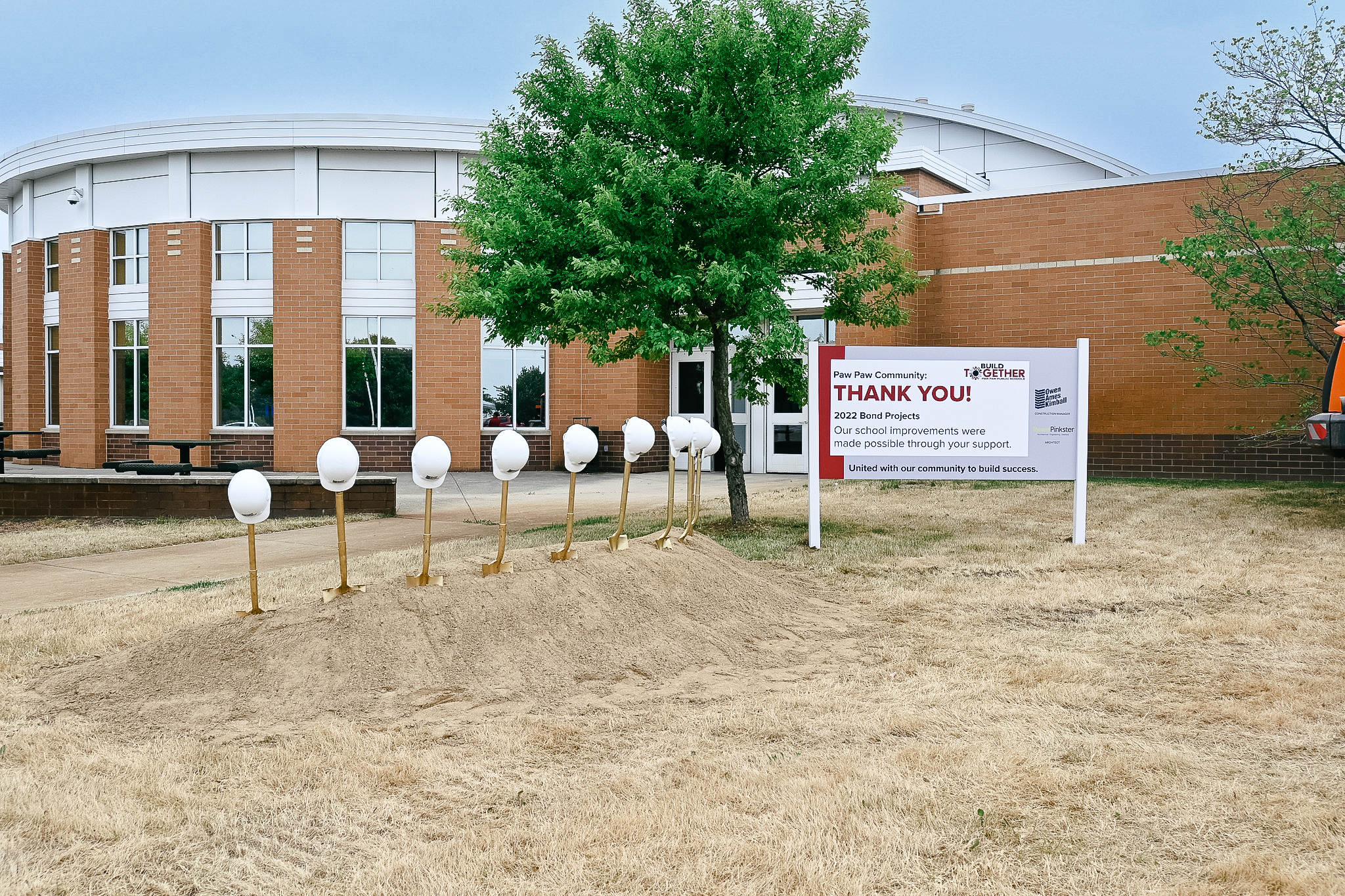 Paw Paw High School expansion project groundbreaking