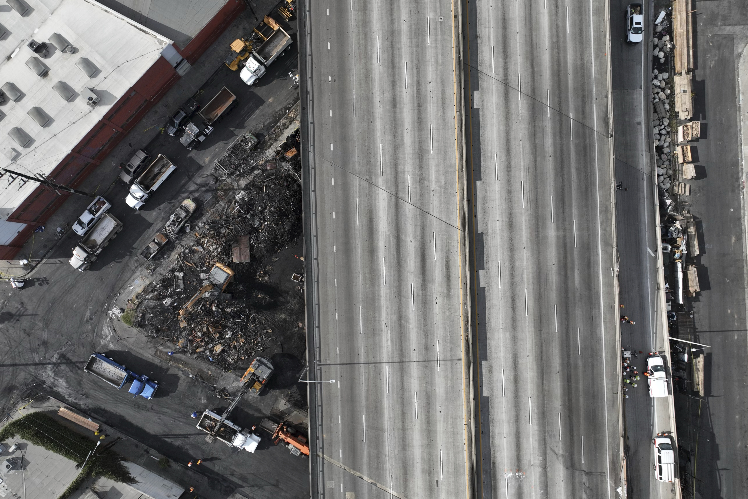 Freeway Fire Los Angeles