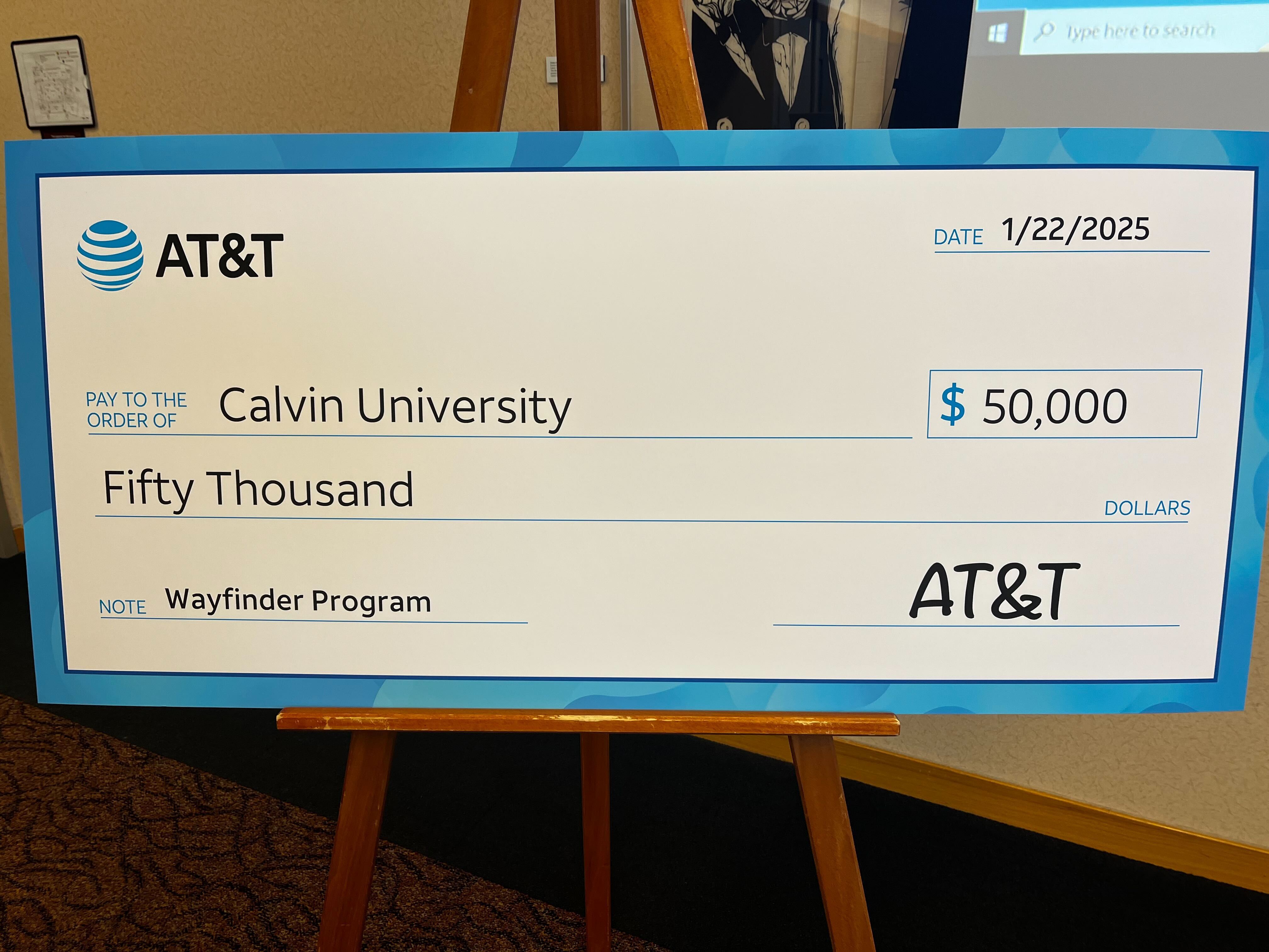 Calvin University donation from AT&T