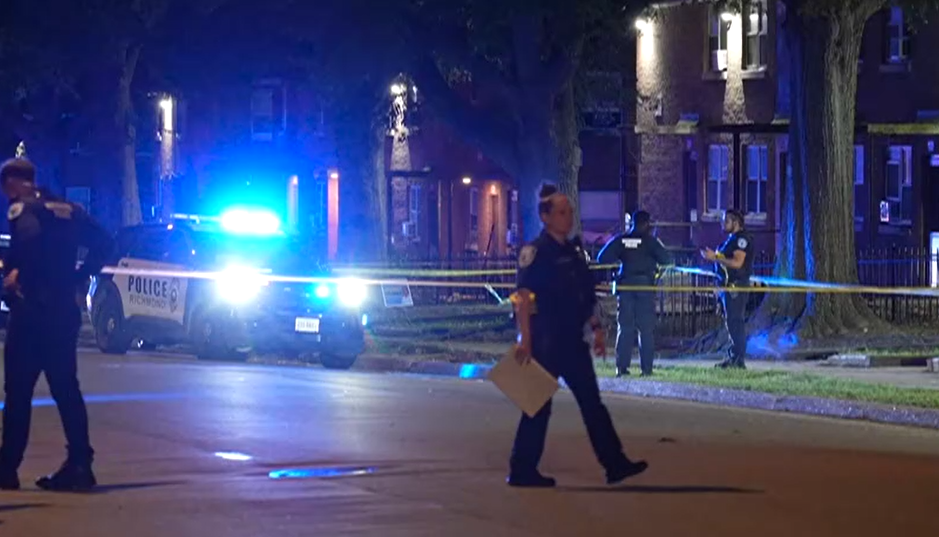 Richmond police are investigating after three men were shot on Whitcomb Street late Monday night.