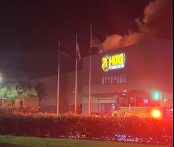 Fire at Hog Industries in Stuart on March 17, 2023