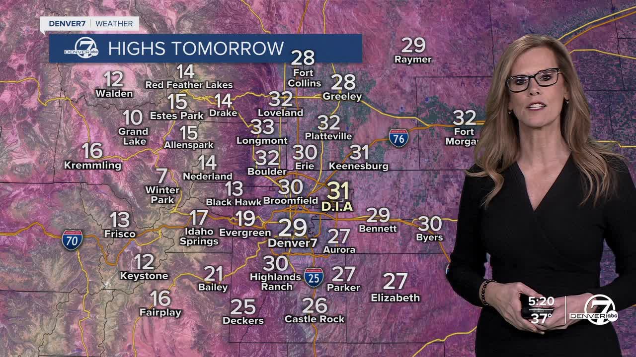 Highs on Wednesday