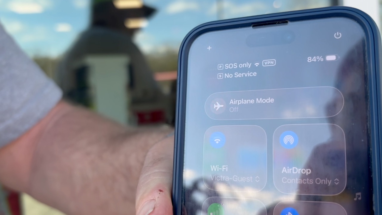 Some Verizon customers reported seeing an “SOS” message on their phones during the service outage.